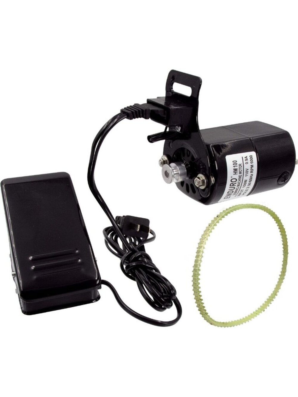 Sewing Machine Motor Kit with Foot Pedal & Belt - 110V, 100W for Home Use